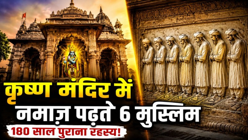 कृष्ण मंदिर की दीवार पर नमाज़ पढ़ते 6 मुस्लिम! मध्य प्रदेश के श्याम काका मंदिर की अनोखी कहानी