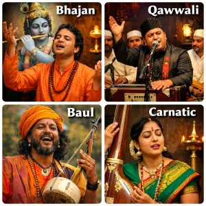 Devotional music from different regions of India