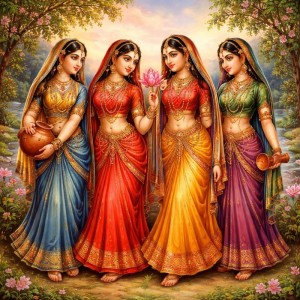 The Gopis of Vrindavan